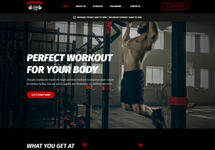 Site Builder - Crossfit